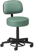 Clinton Foot-Activated Exam Room Stool